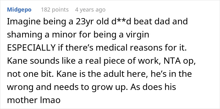 Teen Gets Mocked For Being A Virgin At Dinner, Leaves Older Cousin Speechless With One Reply