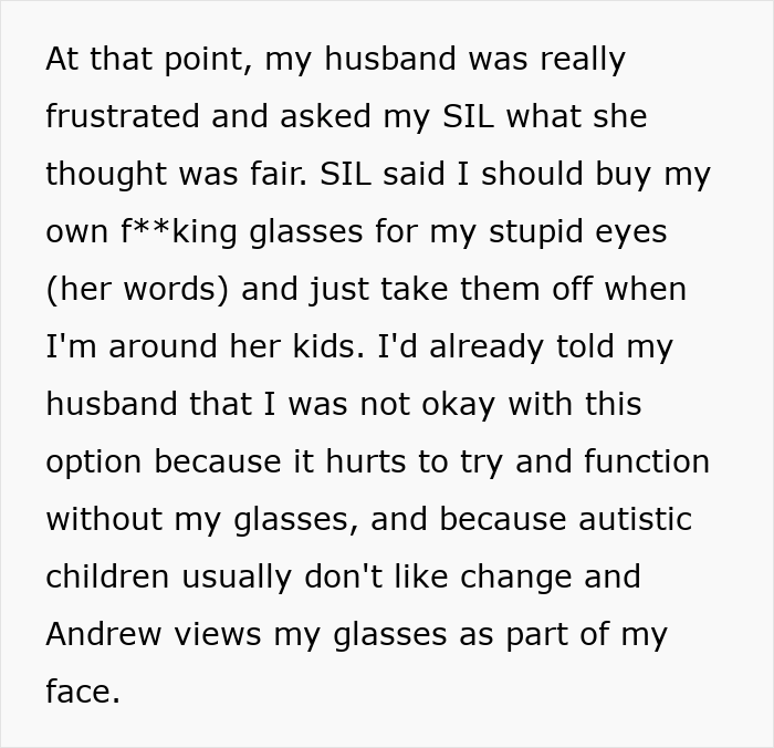 Woman Left Nearly Blind As Autistic Nephew Breaks Her Costly Glasses, His Mom Doesn’t Give A Hoot