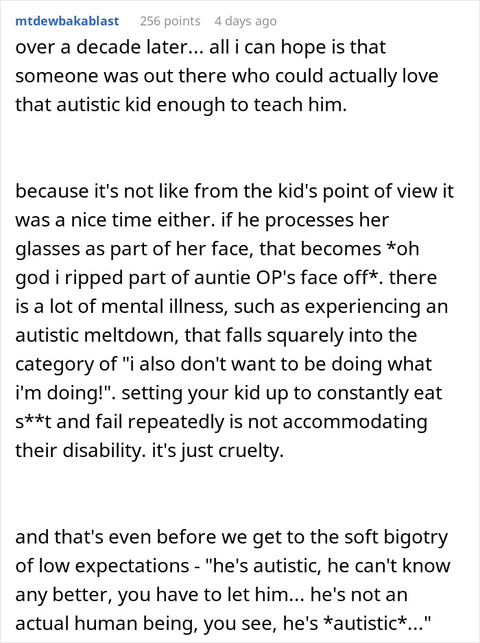 Woman Left Nearly Blind As Autistic Nephew Breaks Her Costly Glasses, His Mom Doesn’t Give A Hoot