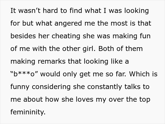 Woman Cheats On GF And Calls Her A Doll For Being “Too Feminine,” Gets Served Cold Revenge