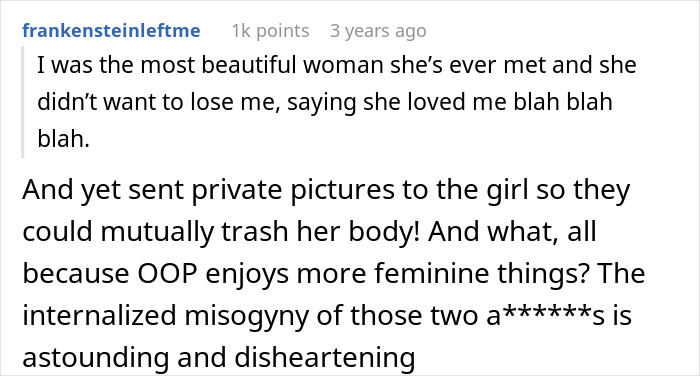 Woman Cheats On GF And Calls Her A Doll For Being “Too Feminine,” Gets Served Cold Revenge