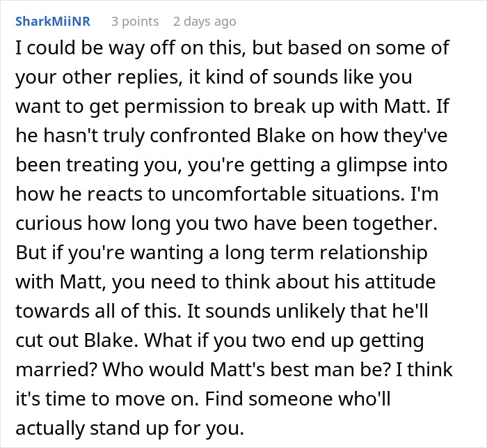 Woman Creeped Out By BF’s Best Friend’s Behavior Towards Her That He Just Accepts Woman Creeped Out By BF’s Best Friend’s Behavior Towards Her That He Just Accepts