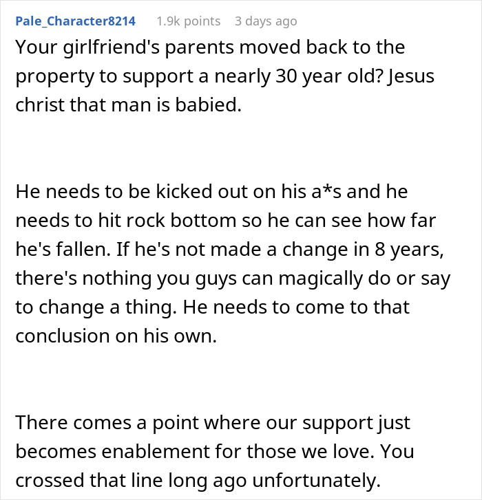 Guy Gives GF An Ultimatum After Getting Fed Up With Her Freeloading Brother, Who Refuses To Be An Actual Adult
