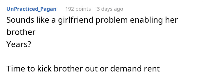 Guy Gives GF An Ultimatum After Getting Fed Up With Her Freeloading Brother, Who Refuses To Be An Actual Adult