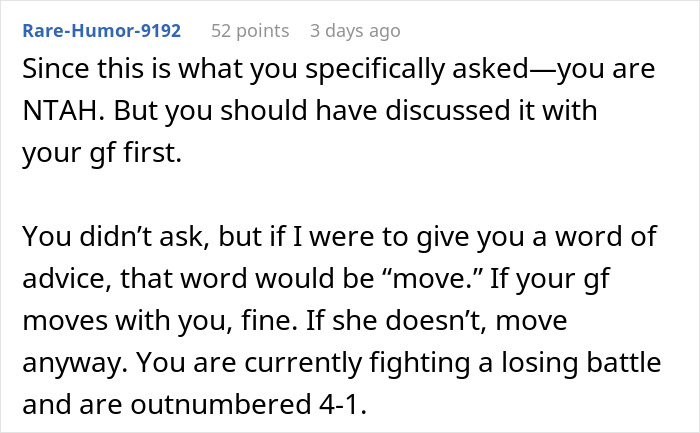 Guy Gives GF An Ultimatum After Getting Fed Up With Her Freeloading Brother, Who Refuses To Be An Actual Adult