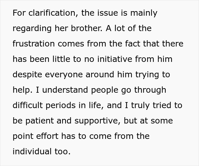 Guy Gives GF An Ultimatum After Getting Fed Up With Her Freeloading Brother, Who Refuses To Be An Actual Adult