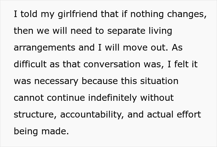 Guy Gives GF An Ultimatum After Getting Fed Up With Her Freeloading Brother, Who Refuses To Be An Actual Adult