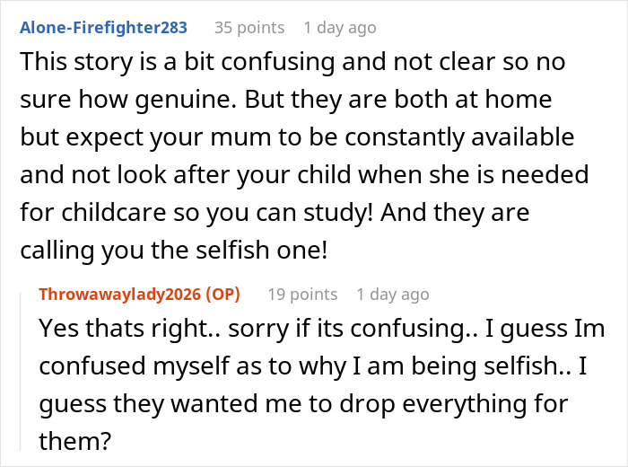 Mom Helps Out Daughter And Grandkid After Dog Attack, Sis Starts A Feud As She Wanted The Free Help