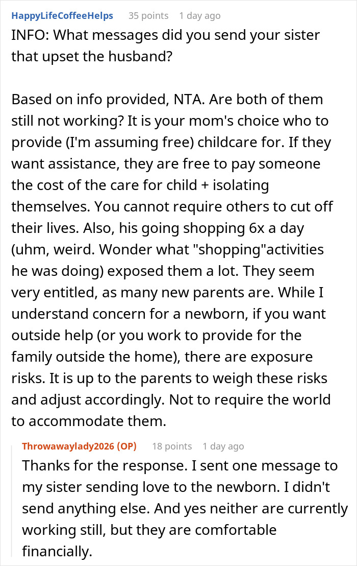 Mom Helps Out Daughter And Grandkid After Dog Attack, Sis Starts A Feud As She Wanted The Free Help