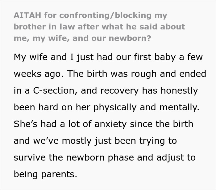 Self-Centered BIL Insults Couple’s Baby, Livid They Won’t Let Relatives See The Newborn Immediately