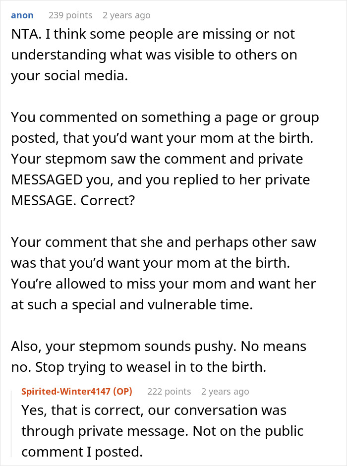 Overbearing Stepmom Insists On Being In Woman’s Delivery Room, Starts A Feud When Turned Down