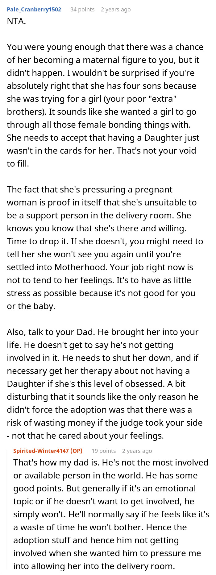 Overbearing Stepmom Insists On Being In Woman’s Delivery Room, Starts A Feud When Turned Down