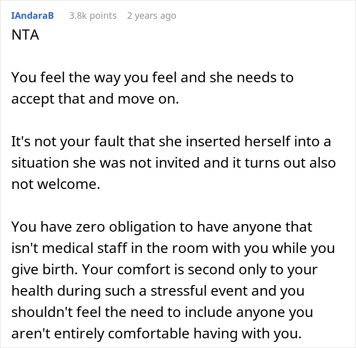 Overbearing Stepmom Insists On Being In Woman’s Delivery Room, Starts A Feud When Turned Down