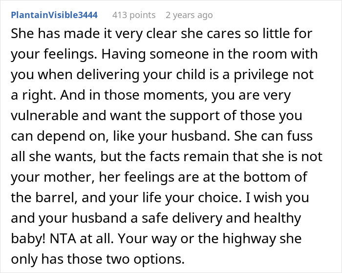 Overbearing Stepmom Insists On Being In Woman’s Delivery Room, Starts A Feud When Turned Down