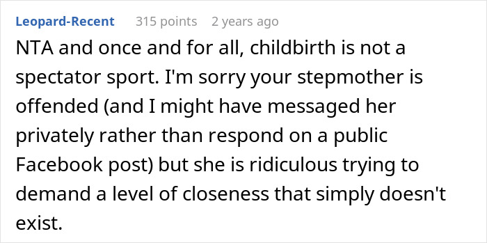 Overbearing Stepmom Insists On Being In Woman’s Delivery Room, Starts A Feud When Turned Down