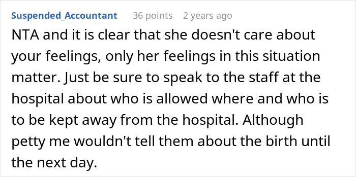 Overbearing Stepmom Insists On Being In Woman’s Delivery Room, Starts A Feud When Turned Down
