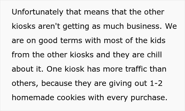 Teen Told She Can’t Sell Food At School Bazaar When Others Fear The Competition, Maliciously Complies Teen Told She Can’t Sell Food At School Bazaar When Others Fear The Competition, Maliciously Complies
