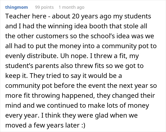 Teen Told She Can’t Sell Food At School Bazaar When Others Fear The Competition, Maliciously Complies Teen Told She Can’t Sell Food At School Bazaar When Others Fear The Competition, Maliciously Complies