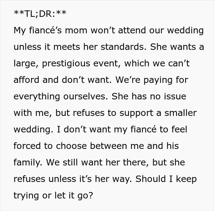 MIL Finds Out About Couple’s Wedding Plans, Has A Meltdown Nobody Saw Coming