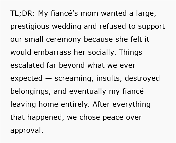 MIL Finds Out About Couple’s Wedding Plans, Has A Meltdown Nobody Saw Coming