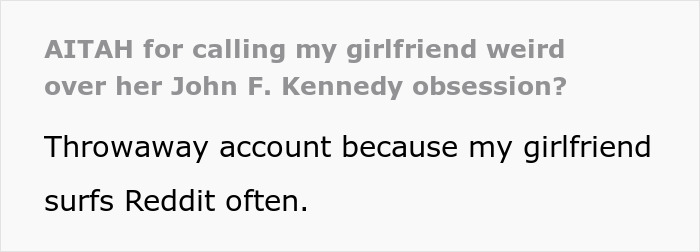 People Shred This Person To Pieces For Belittling GF For Her Interests, Their Defense Is Terrible