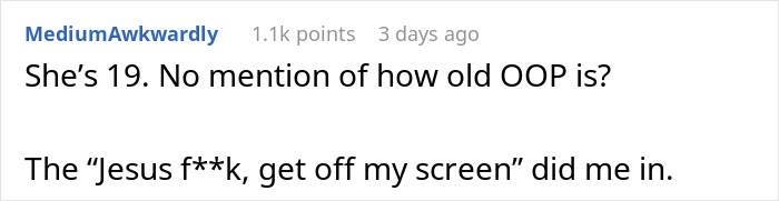 People Shred This Person To Pieces For Belittling GF For Her Interests, Their Defense Is Terrible