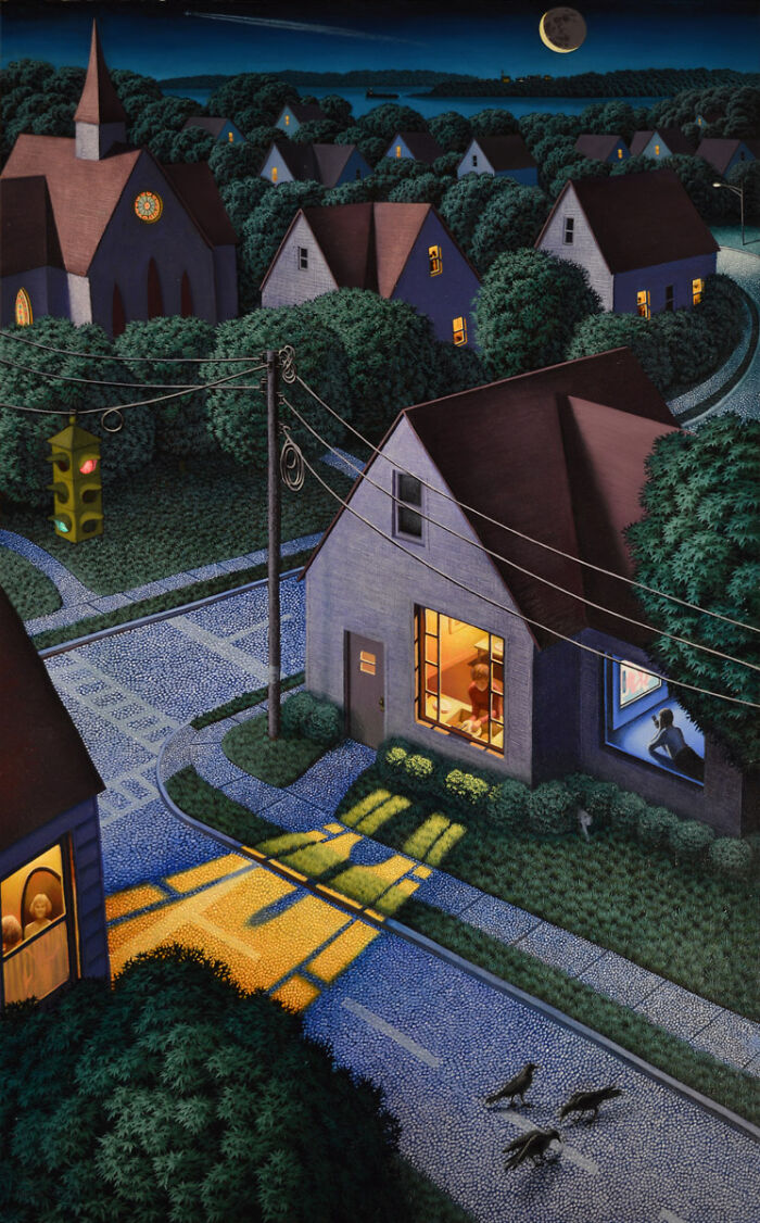 28 Paintings By Leonard Koscianski That Make Familiar Places Feel Beautifully Uncanny 28 Paintings By Leonard Koscianski That Make Familiar Places Feel Beautifully Uncanny