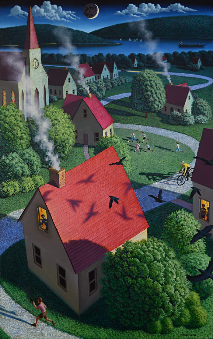 28 Paintings By Leonard Koscianski That Make Familiar Places Feel Beautifully Uncanny 28 Paintings By Leonard Koscianski That Make Familiar Places Feel Beautifully Uncanny