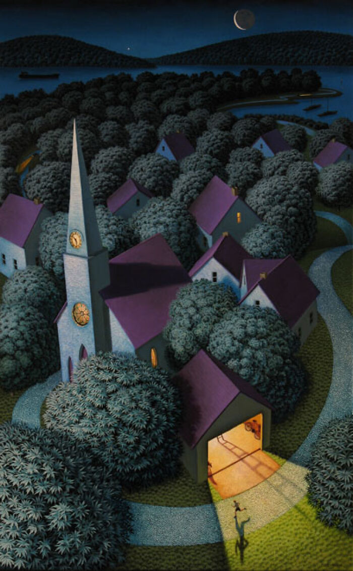 28 Paintings By Leonard Koscianski That Make Familiar Places Feel Beautifully Uncanny 28 Paintings By Leonard Koscianski That Make Familiar Places Feel Beautifully Uncanny
