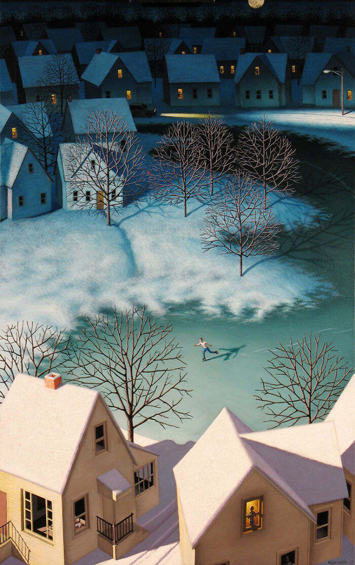 28 Paintings By Leonard Koscianski That Make Familiar Places Feel Beautifully Uncanny 28 Paintings By Leonard Koscianski That Make Familiar Places Feel Beautifully Uncanny