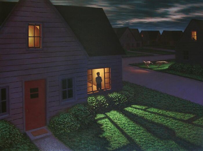 28 Paintings By Leonard Koscianski That Make Familiar Places Feel Beautifully Uncanny 28 Paintings By Leonard Koscianski That Make Familiar Places Feel Beautifully Uncanny