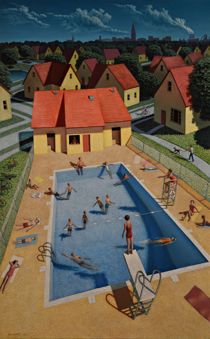 28 Paintings By Leonard Koscianski That Make Familiar Places Feel Beautifully Uncanny 28 Paintings By Leonard Koscianski That Make Familiar Places Feel Beautifully Uncanny