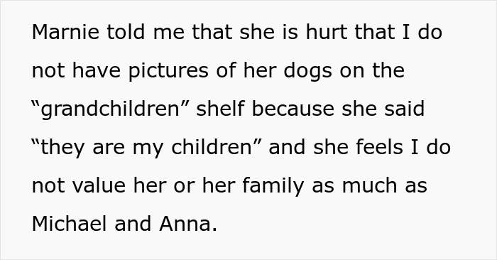Childfree Daughter Wants Mom To Treat Her Dogs Like Grandkids, Unleashes A Family Jealousy Feud Childfree Daughter Wants Mom To Treat Her Dogs Like Grandkids, Unleashes A Family Jealousy Feud