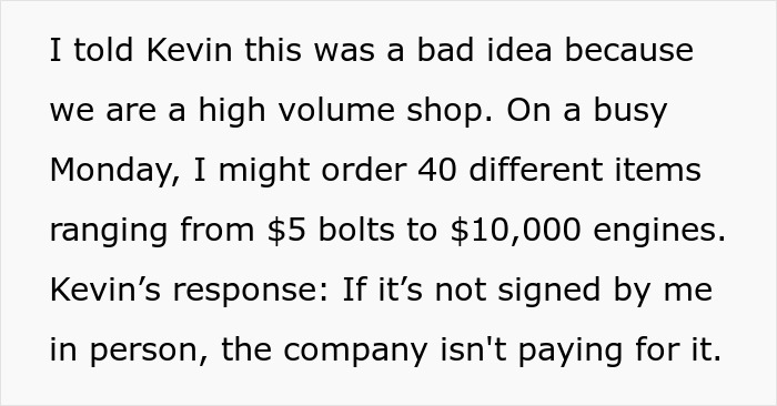 Controlling Boss Changes Policies And Wants Signatures For Everything, Regrets It After Workers Obey