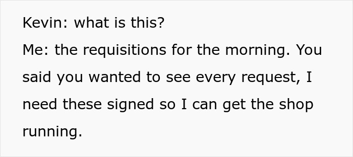 Controlling Boss Changes Policies And Wants Signatures For Everything, Regrets It After Workers Obey