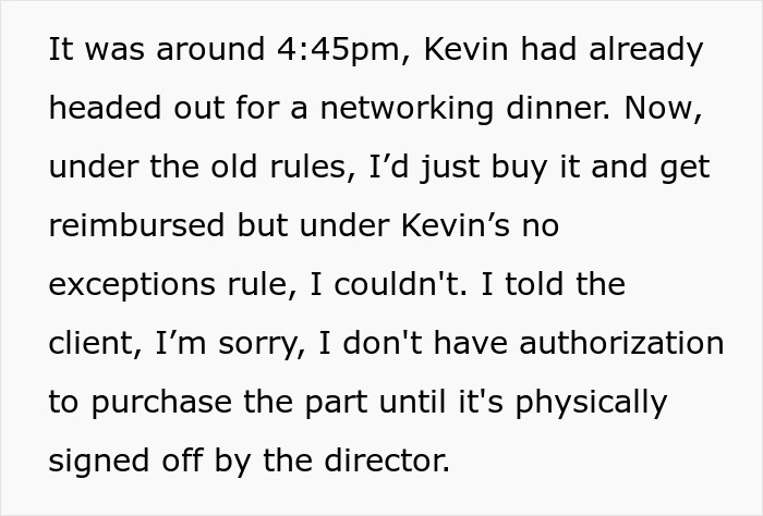 Controlling Boss Changes Policies And Wants Signatures For Everything, Regrets It After Workers Obey