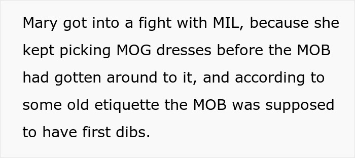 MIL Throws A Pity Party Over Not Wearing Green For Son’s Wedding, Plans To Switch Dresses Anyway