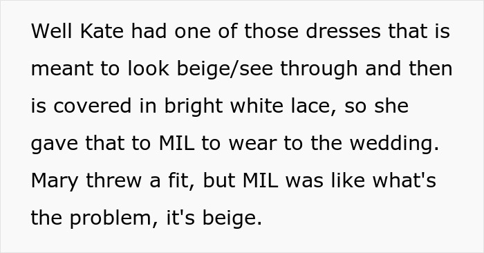 MIL Throws A Pity Party Over Not Wearing Green For Son’s Wedding, Plans To Switch Dresses Anyway