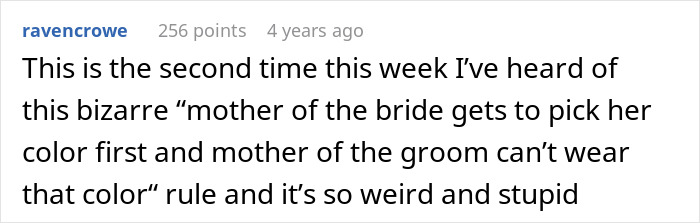 MIL Throws A Pity Party Over Not Wearing Green For Son’s Wedding, Plans To Switch Dresses Anyway