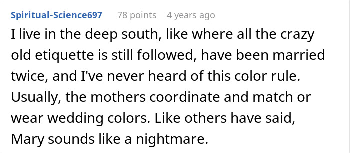 MIL Throws A Pity Party Over Not Wearing Green For Son’s Wedding, Plans To Switch Dresses Anyway