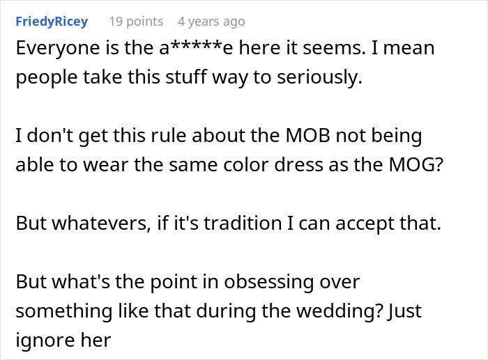 MIL Throws A Pity Party Over Not Wearing Green For Son’s Wedding, Plans To Switch Dresses Anyway