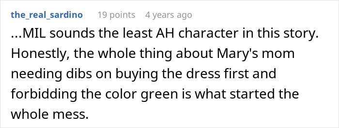 MIL Throws A Pity Party Over Not Wearing Green For Son’s Wedding, Plans To Switch Dresses Anyway