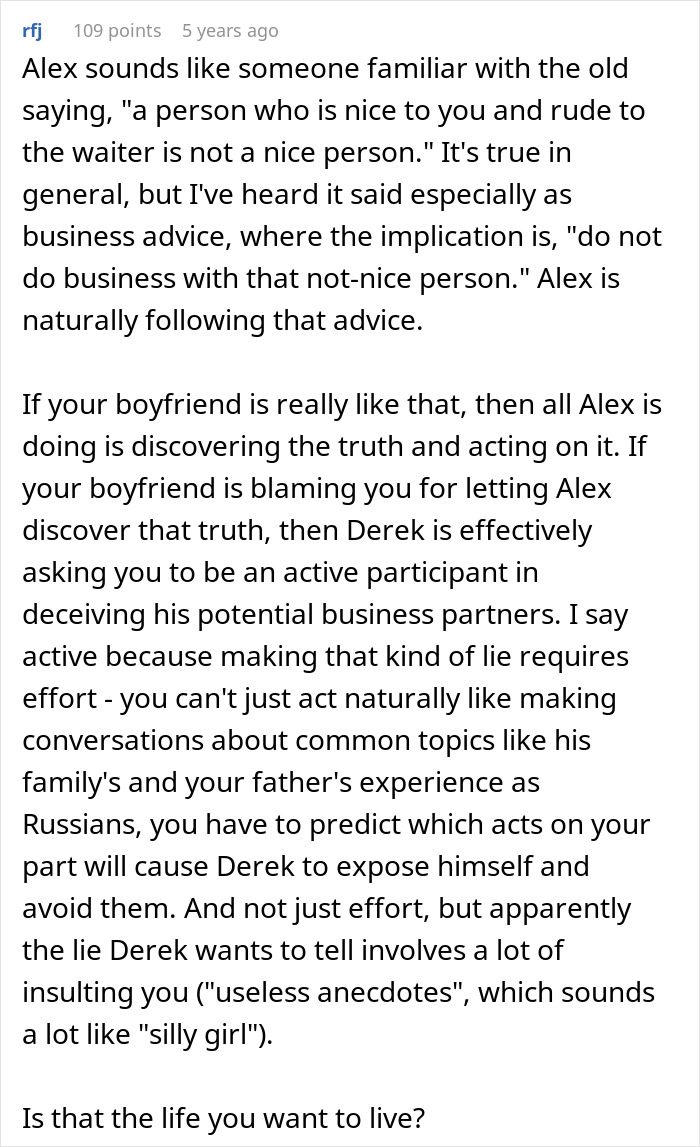 Man Humiliates GF In Front Of Potential Business Partner, Acts Surprised It Has Consequences Man Humiliates GF In Front Of Potential Business Partner, Acts Surprised It Has Consequences
