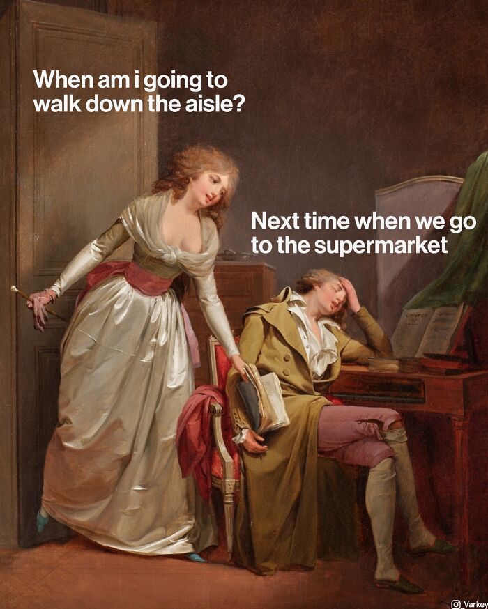 Classical Art Captioned As Modern-Day Memes: 58 Funny Edits By Varkey (New Pics)