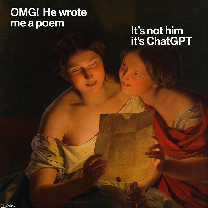 Classical Art Captioned As Modern-Day Memes: 58 Funny Edits By Varkey (New Pics)