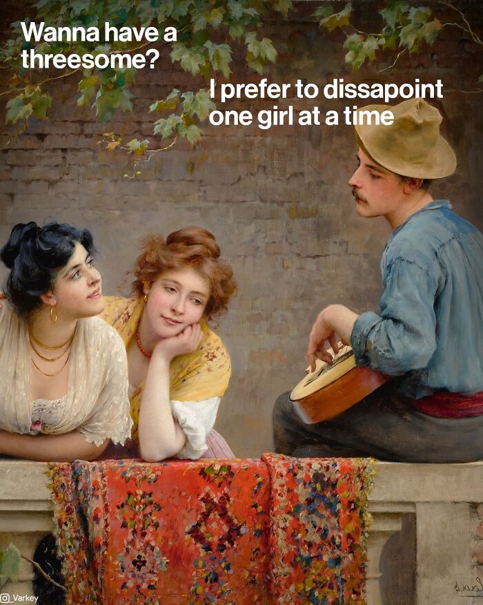 Classical Art Captioned As Modern-Day Memes: 58 Funny Edits By Varkey (New Pics)