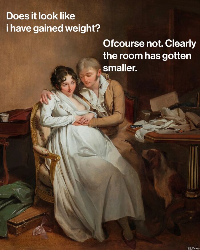 Classical Art Captioned As Modern-Day Memes: 58 Funny Edits By Varkey (New Pics)