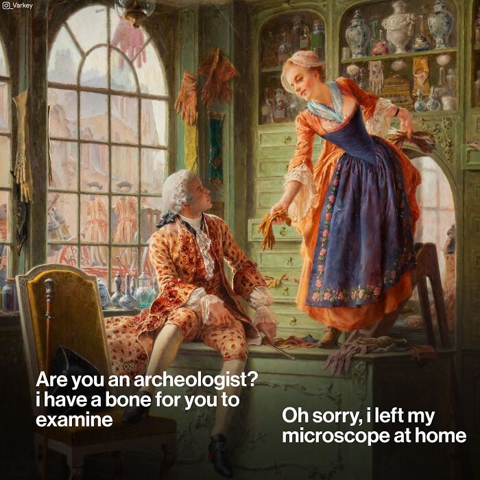 Classical Art Captioned As Modern-Day Memes: 58 Funny Edits By Varkey (New Pics)