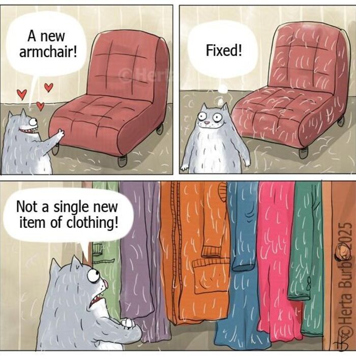50 Heartwarming Cat Comics By This Lithuanian Artist That Beautifully Capture Human Emotions