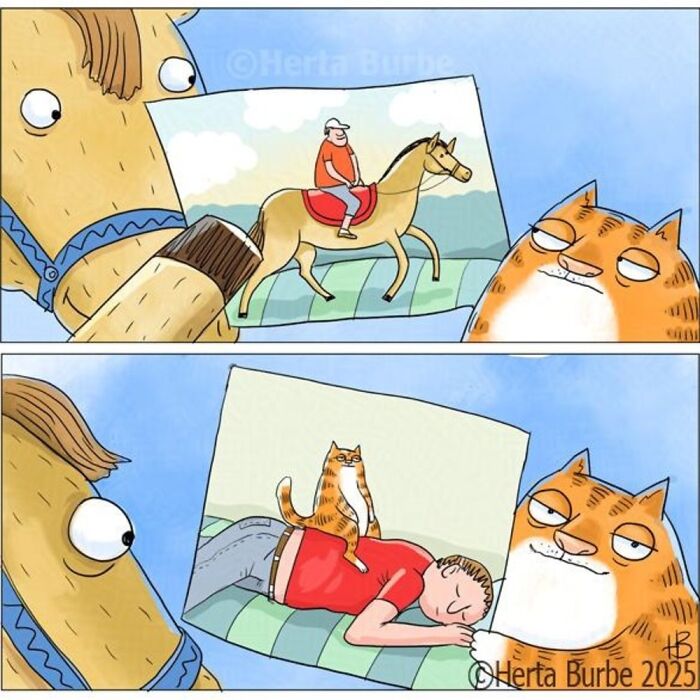 50 Heartwarming Cat Comics By This Lithuanian Artist That Beautifully Capture Human Emotions
